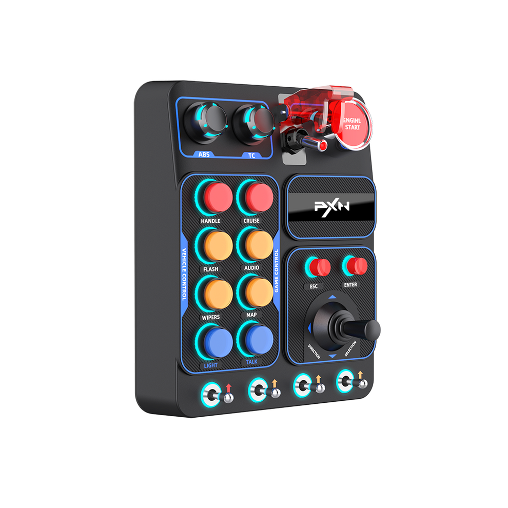 PXN CB1 Button Box – 30 Programmable Buttons for PC Sim Gaming – PXN ...