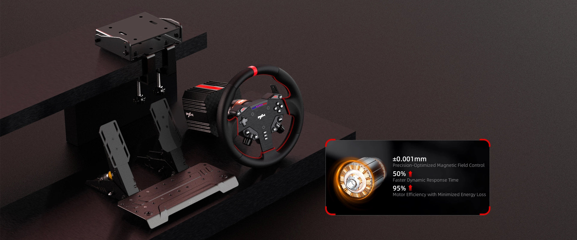 VD6 Sim Racing Wheel Bundle<br>Enhanced Level